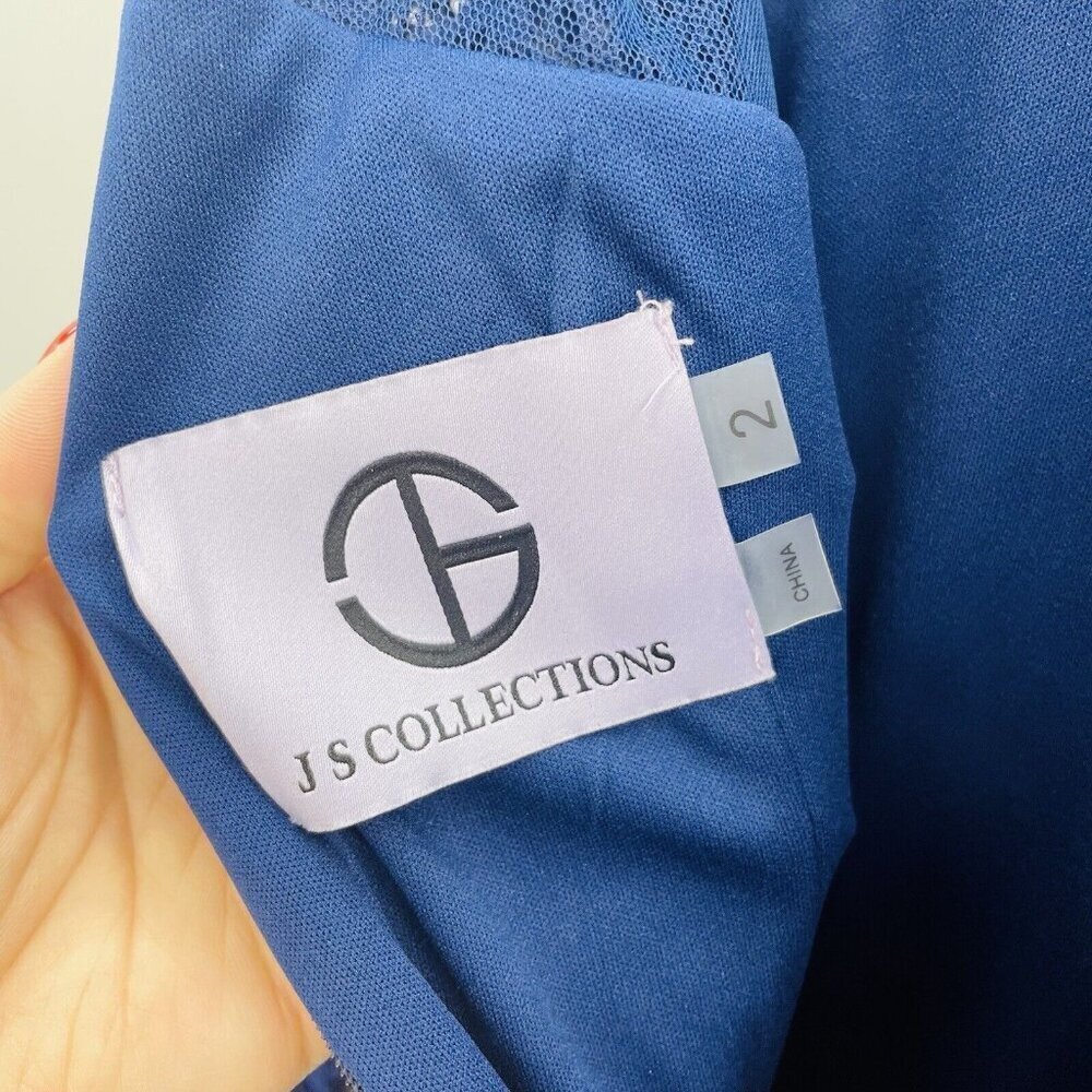 JS Collections Womens Size 2 Stretch Crepe Lace-S… - image 13